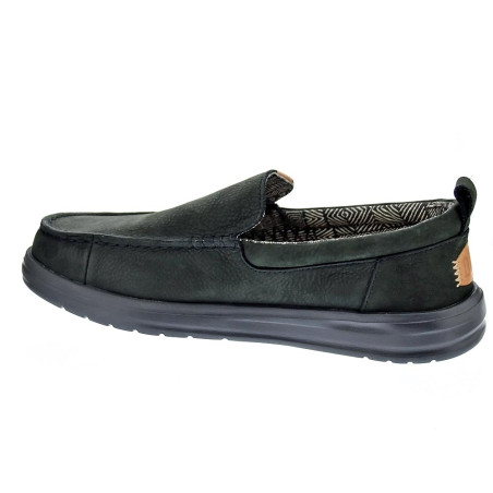 Mocasines Hey Dude zapatos Hombre modelo Wally Grip Negro Elástico