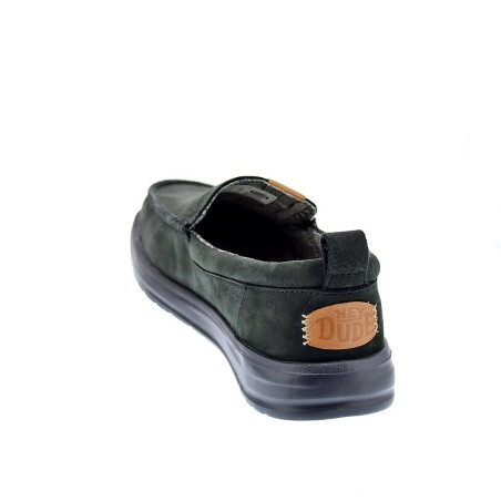 Mocasines Hey Dude zapatos Hombre modelo Wally Grip Negro Elástico