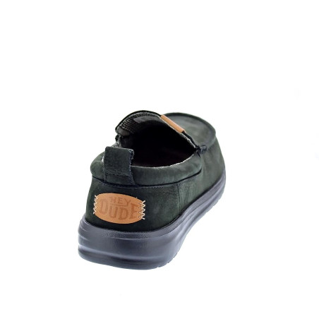 Mocasines Hey Dude zapatos Hombre modelo Wally Grip Negro Elástico