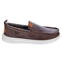 Mocasines Hey Dude zapatos Hombre modelo Wally Grip Marrón 