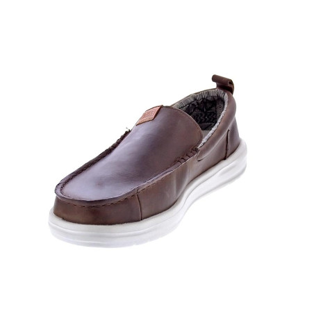 Mocasines Hey Dude zapatos Hombre modelo Wally Grip Marrón 