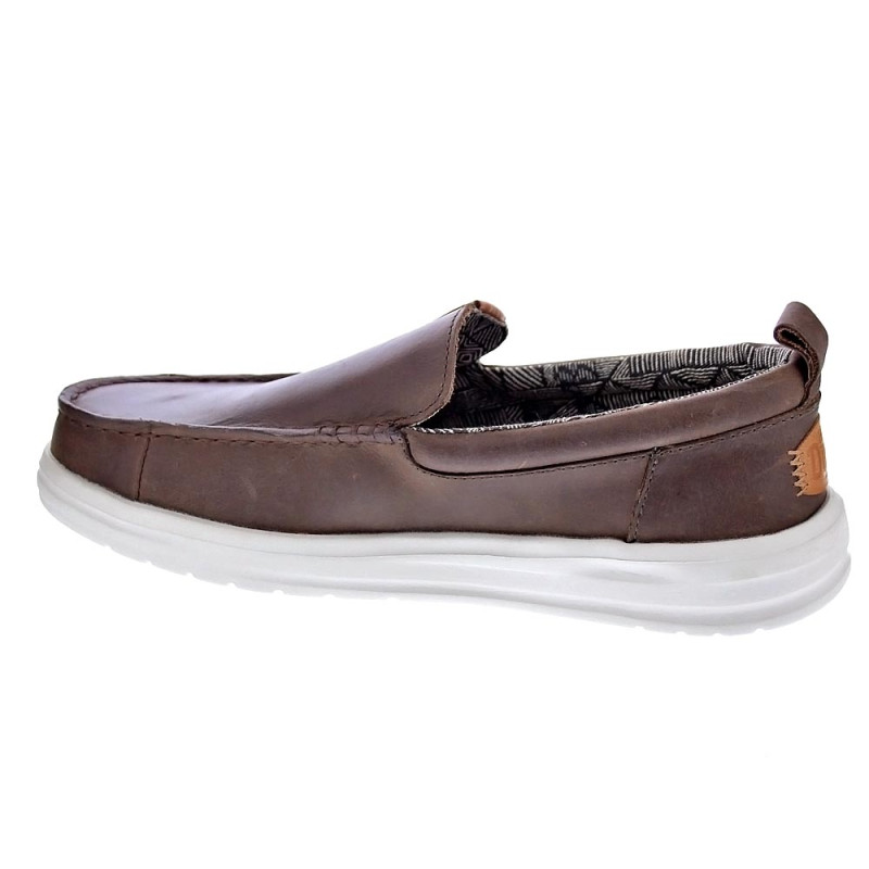 Mocasines Hey Dude zapatos Hombre modelo Wally Grip Marrón 