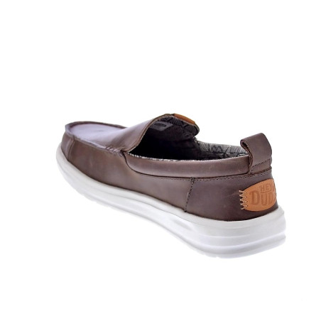 Mocasines Hey Dude zapatos Hombre modelo Wally Grip Marrón 
