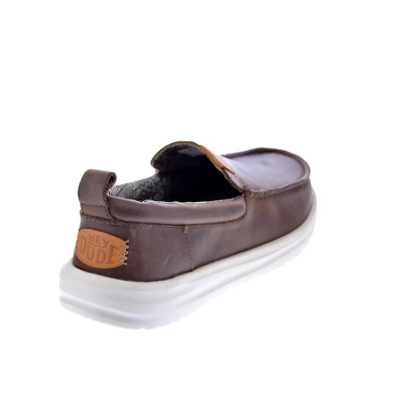 Mocasines Hey Dude zapatos Hombre modelo Wally Grip Marrón 