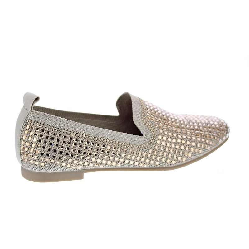 Mocasines La Strada zapatos Mujer modelo 2001004 Oro 