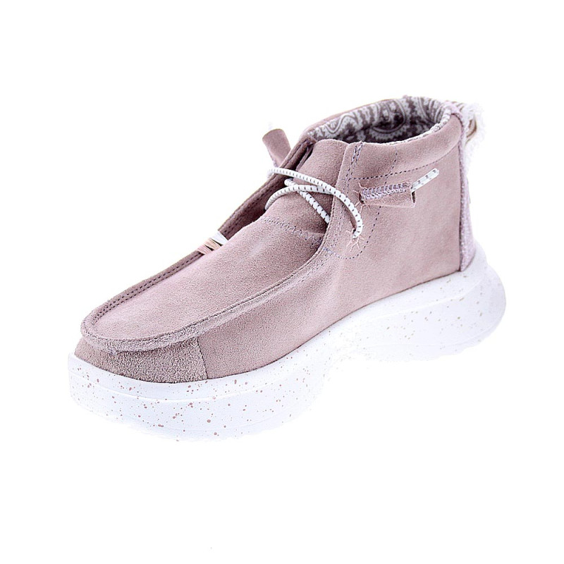 Botines Hey Dude zapatos Mujer modelo Wendy Peak Rosa 