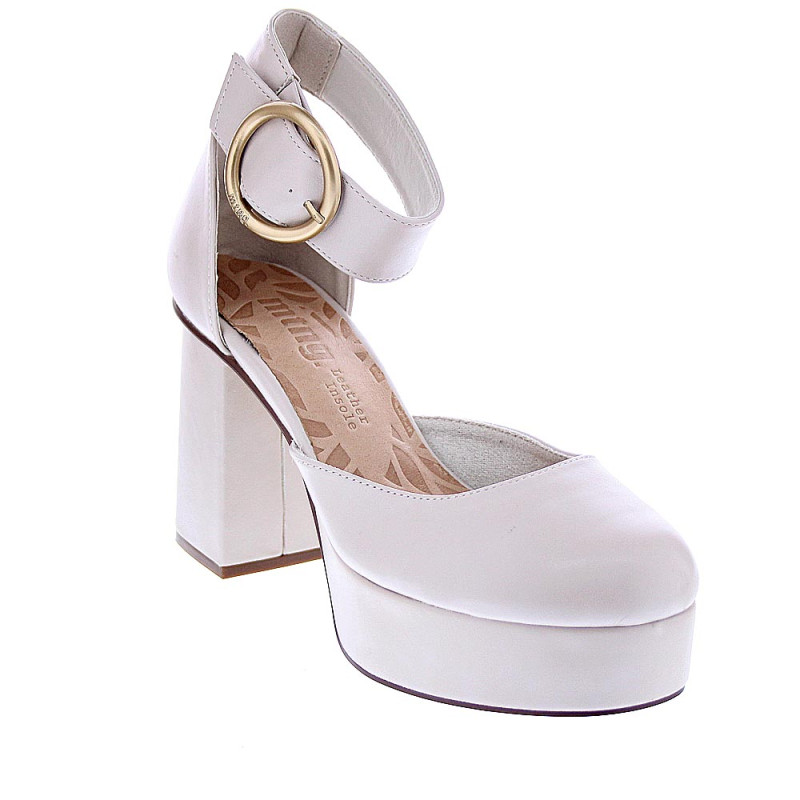 Zapatos tacón Mtng zapatos Mujer modelo Sindy Beige 