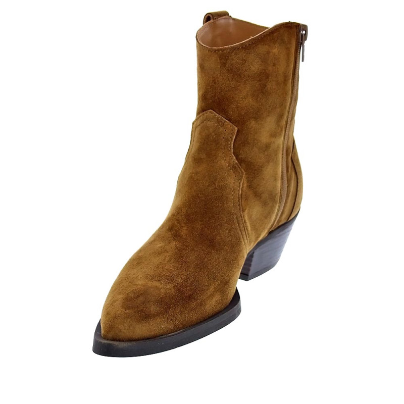 Botines Alpe zapatos Mujer modelo 20721101 Marrón Cremallera