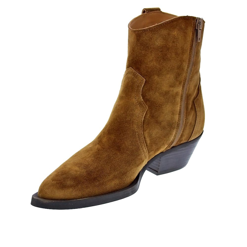 Botines Alpe zapatos Mujer modelo 20721101 Marrón Cremallera