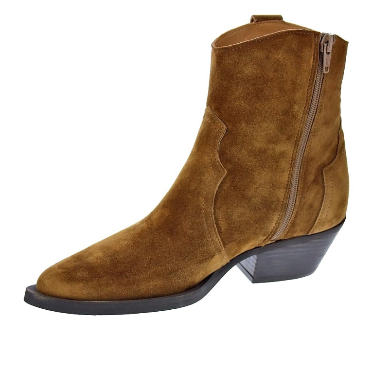 Botines Alpe zapatos Mujer modelo 20721101 Marrón Cremallera