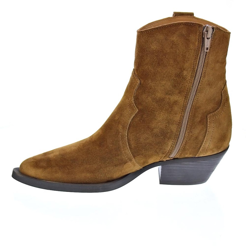 Botines Alpe zapatos Mujer modelo 20721101 Marrón Cremallera