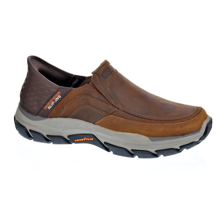 Mocasines Skechers zapatos Hombre modelo Slip-ins Usa Marrón 