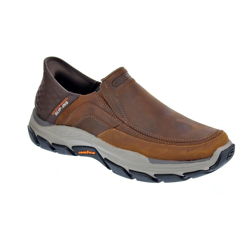 Mocasines Skechers zapatos Hombre modelo Slip-ins Usa Marrón 
