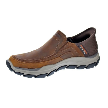 Mocasines Skechers zapatos Hombre modelo Slip-ins Usa Marrón 