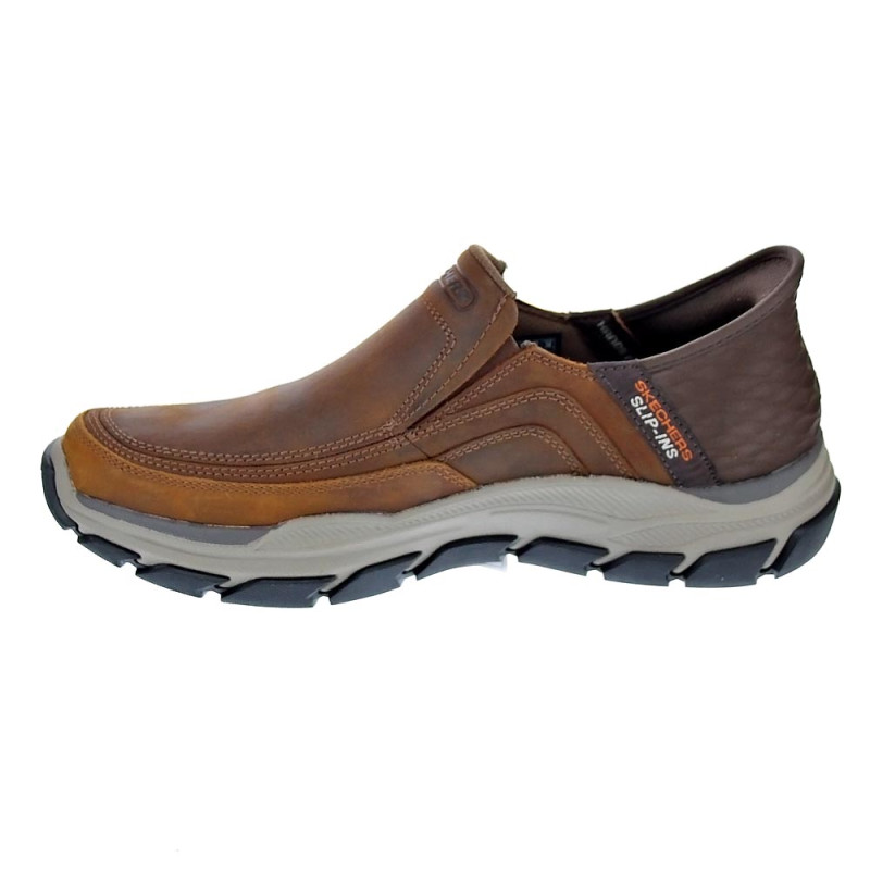 Mocasines Skechers zapatos Hombre modelo Slip-ins Usa Marrón 