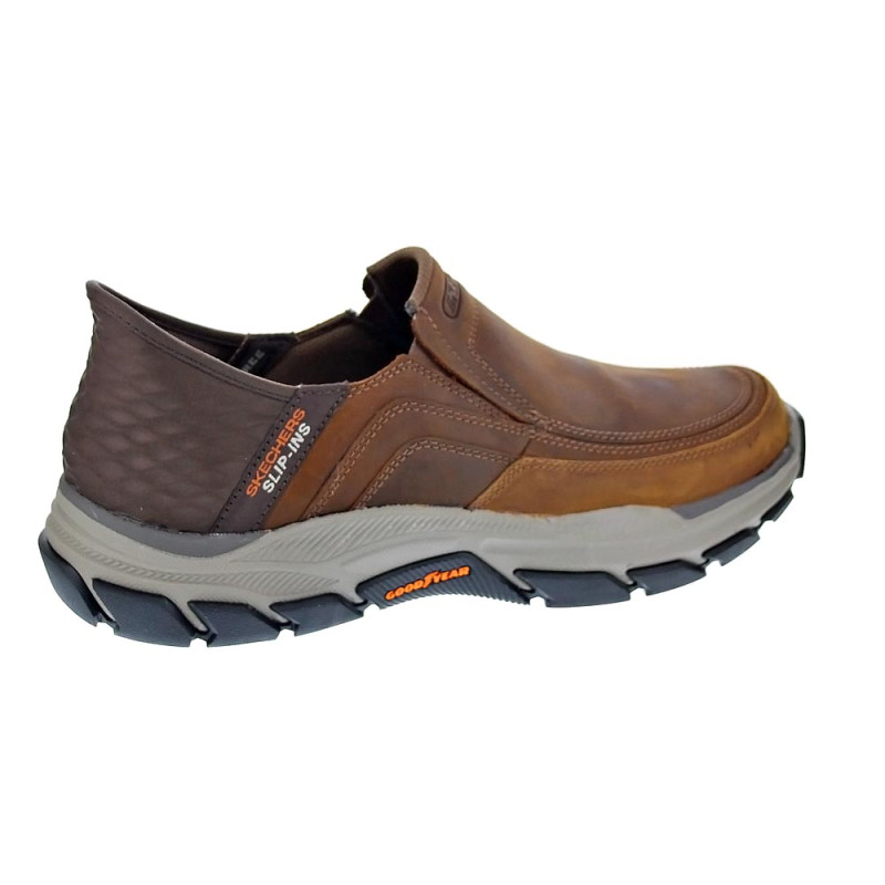 Mocasines Skechers zapatos Hombre modelo Slip-ins Usa Marrón 