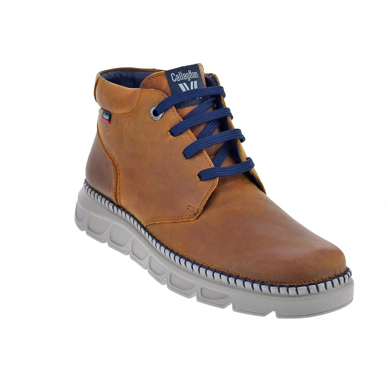 Botines Callaghan zapatos Hombre modelo 55103 Marrón 