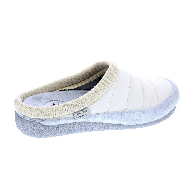 Pantuflas Toni Pons zapatos Mujer modelo Mora Blanco 