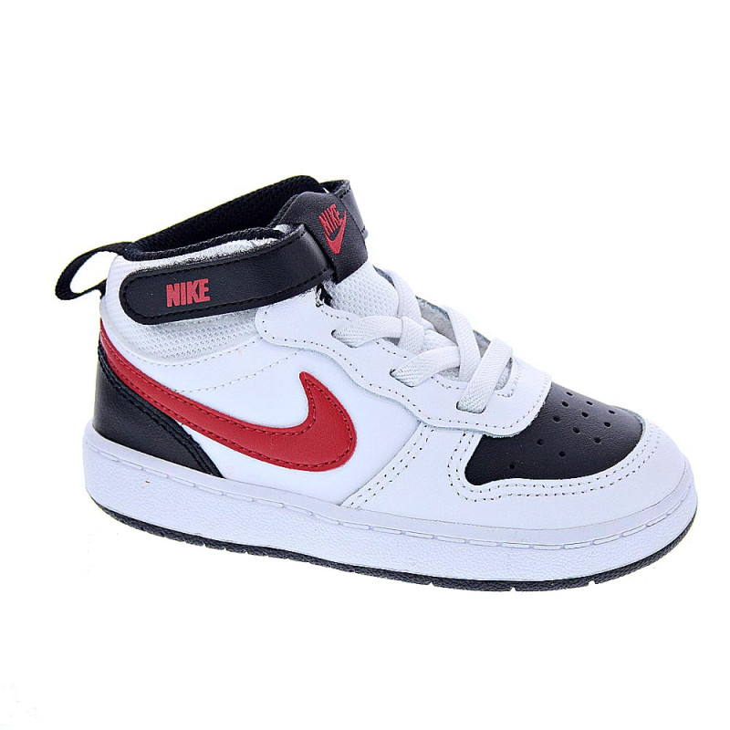 Zapatillas botas Nike zapatos Niño modelo Court Borought Blanco 