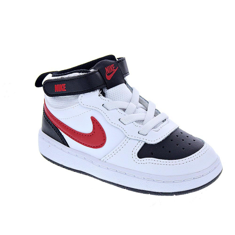 Zapatillas botas Nike zapatos Niño modelo Court Borought Blanco 