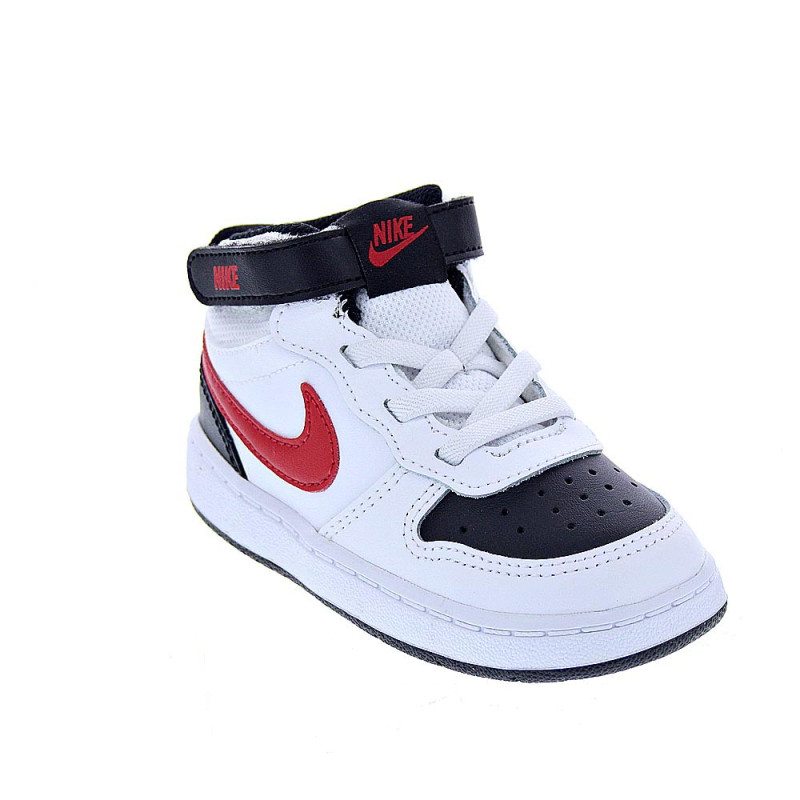 Zapatillas botas Nike zapatos Niño modelo Court Borought Blanco 