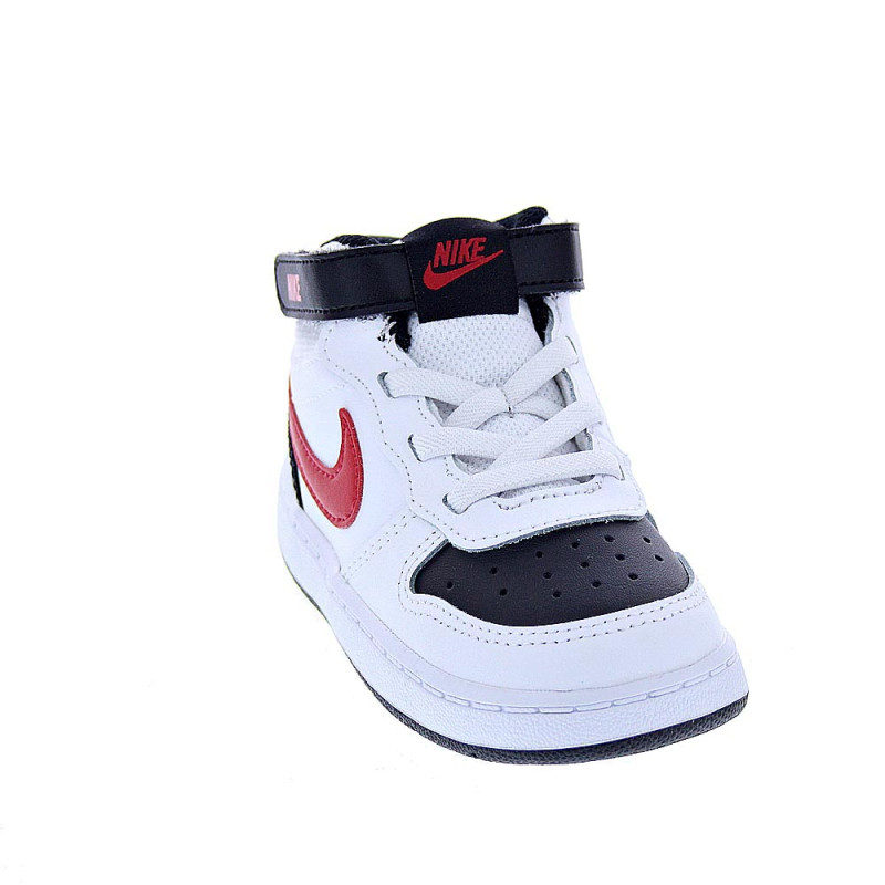 Zapatillas botas Nike zapatos Niño modelo Court Borought Blanco 