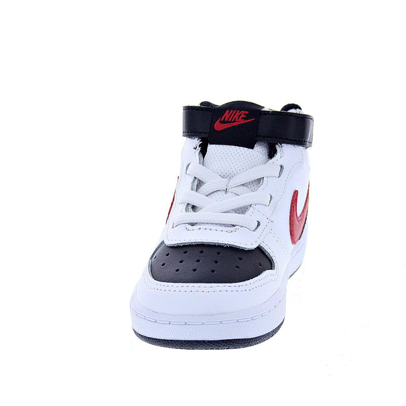 Zapatillas botas Nike zapatos Niño modelo Court Borought Blanco 