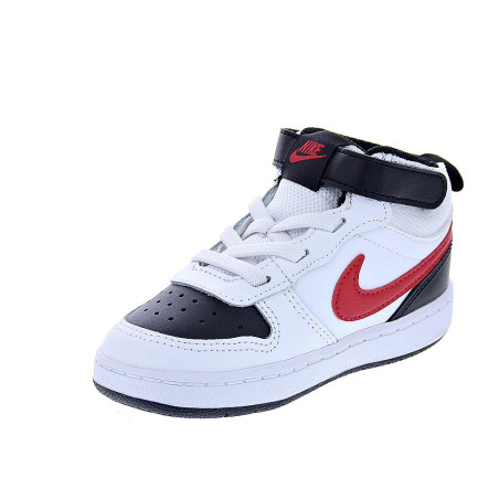 Zapatillas botas Nike zapatos Niño modelo Court Borought Blanco 