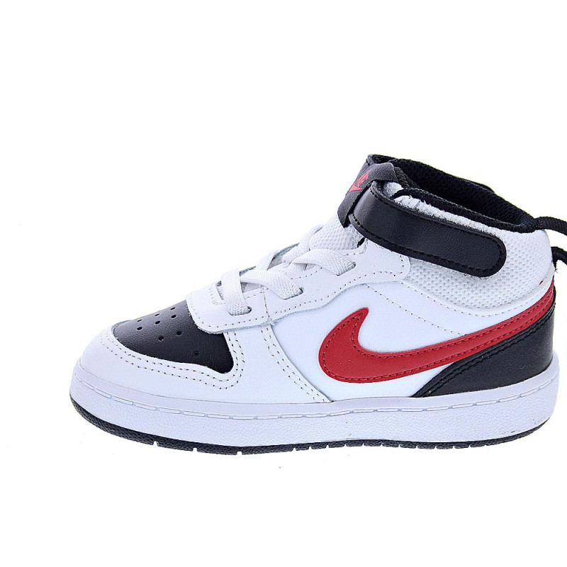 Zapatillas botas Nike zapatos Niño modelo Court Borought Blanco 