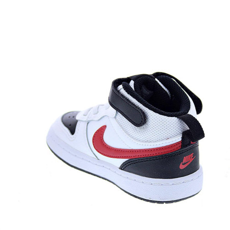 Zapatillas botas Nike zapatos Niño modelo Court Borought Blanco 