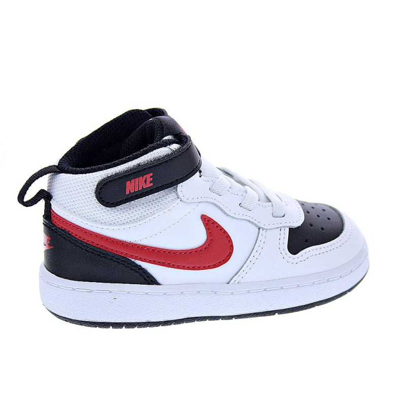 Zapatillas botas Nike zapatos Niño modelo Court Borought Blanco 
