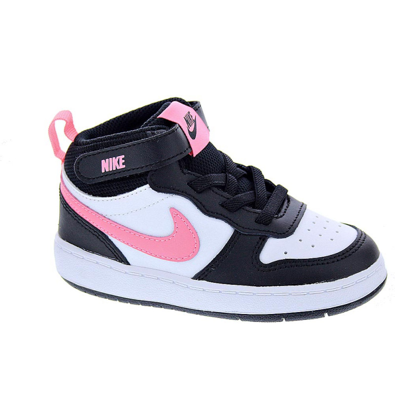 Zapatillas botas Nike zapatos Niña modelo Court Borought Negro 