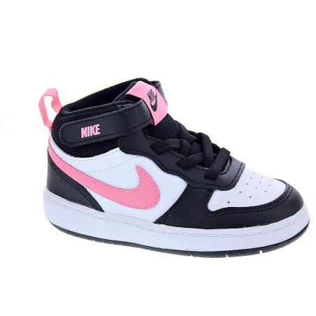 Zapatillas botas Nike zapatos Niña modelo Court Borought Negro 