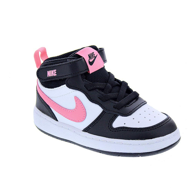 Zapatillas botas Nike zapatos Niña modelo Court Borought Negro 