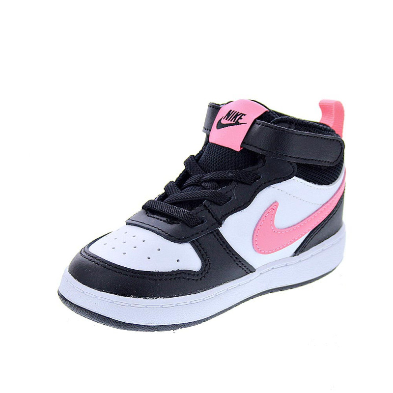 Zapatillas botas Nike zapatos Niña modelo Court Borought Negro 