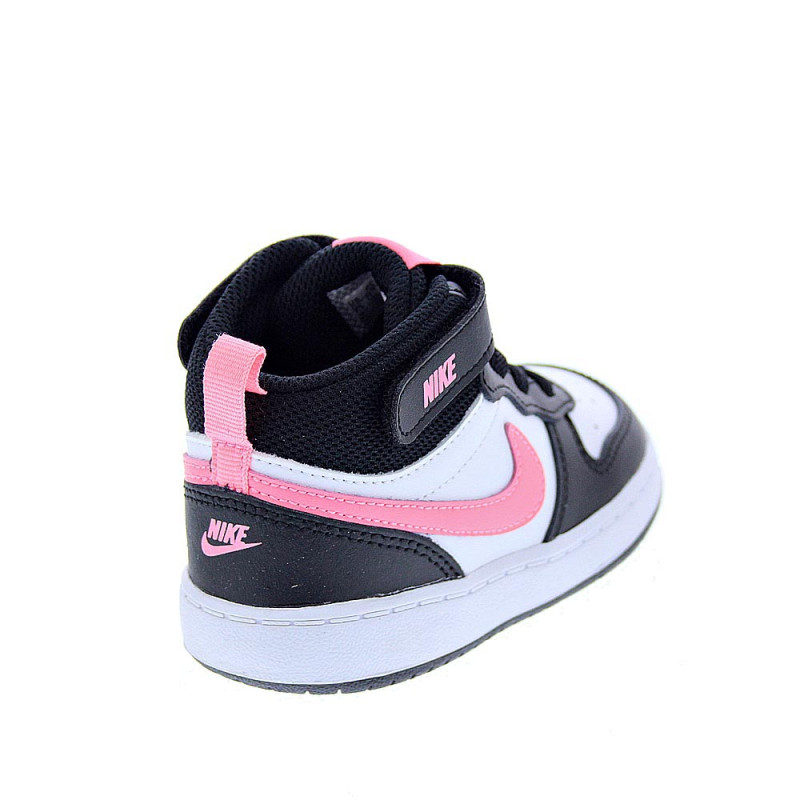 Zapatillas botas Nike zapatos Niña modelo Court Borought Negro 