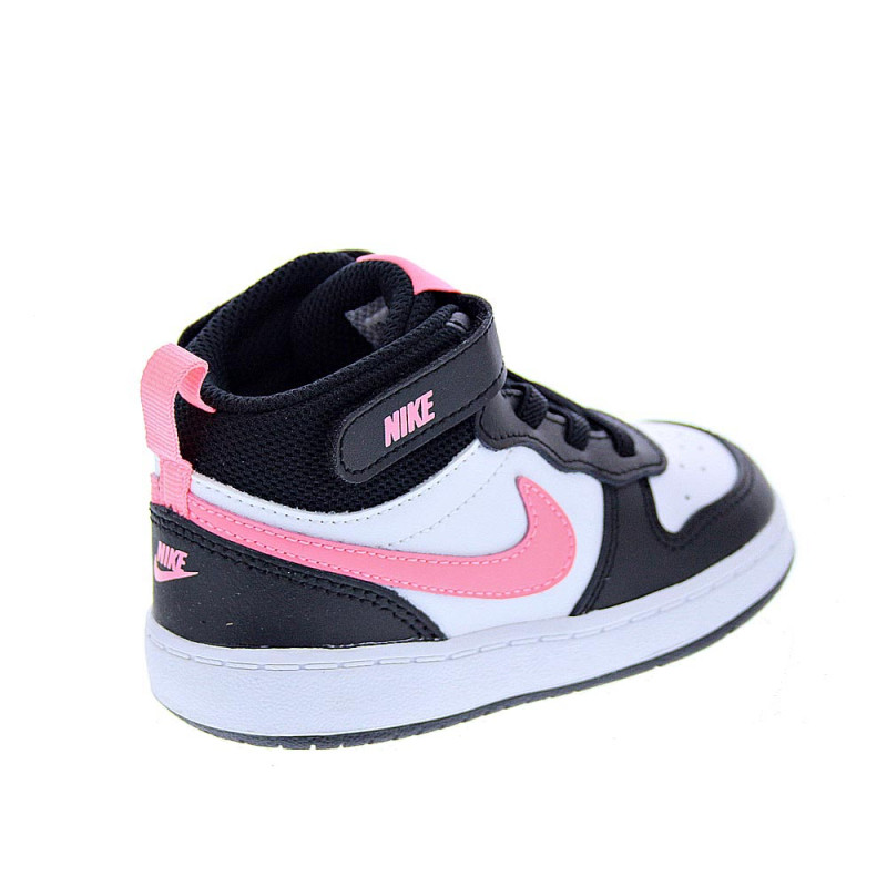 Zapatillas botas Nike zapatos Niña modelo Court Borought Negro 