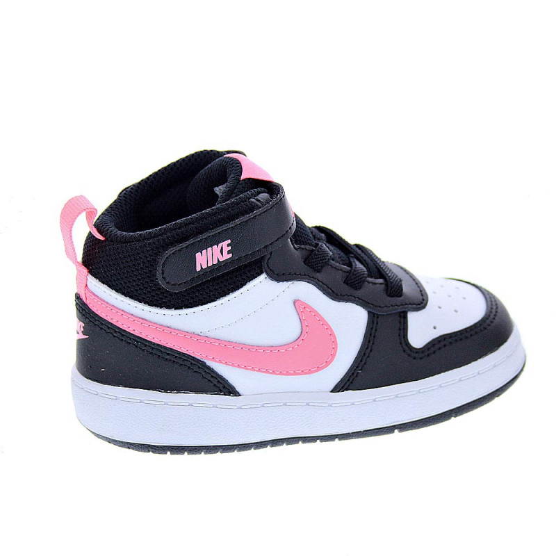 Zapatillas botas Nike zapatos Niña modelo Court Borought Negro 