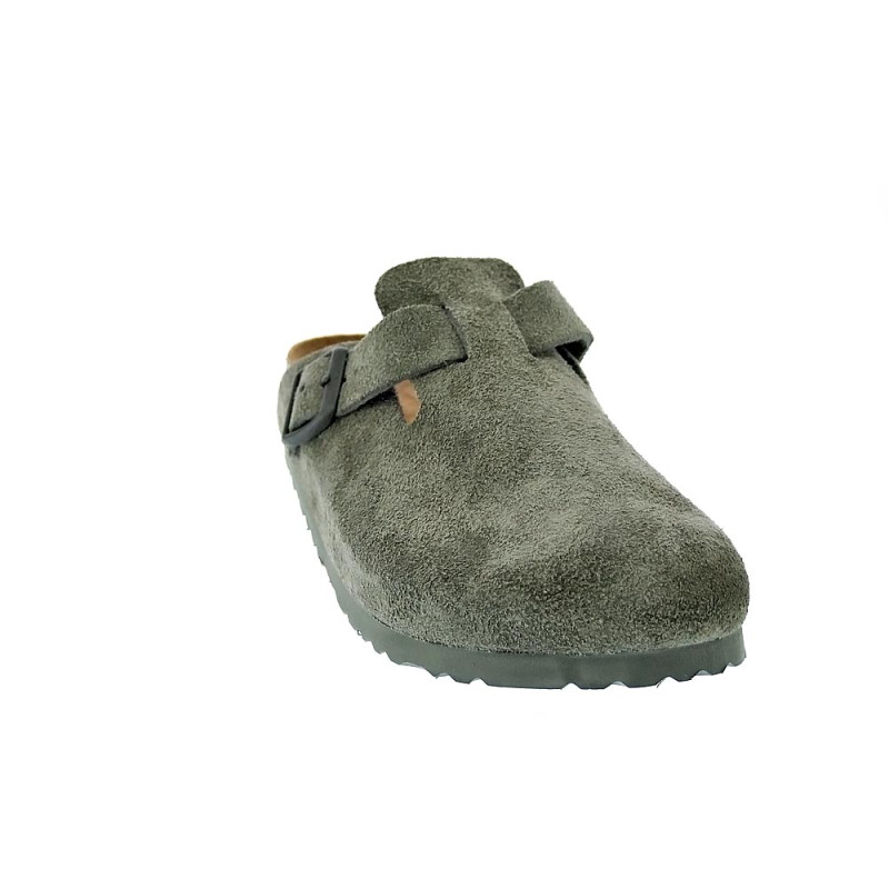 Zuecos Birkenstock zapatos Mujer modelo Thyme Verde 