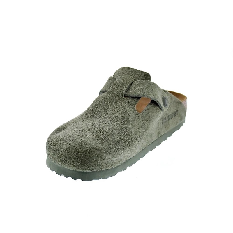 Zuecos Birkenstock zapatos Mujer modelo Thyme Verde 