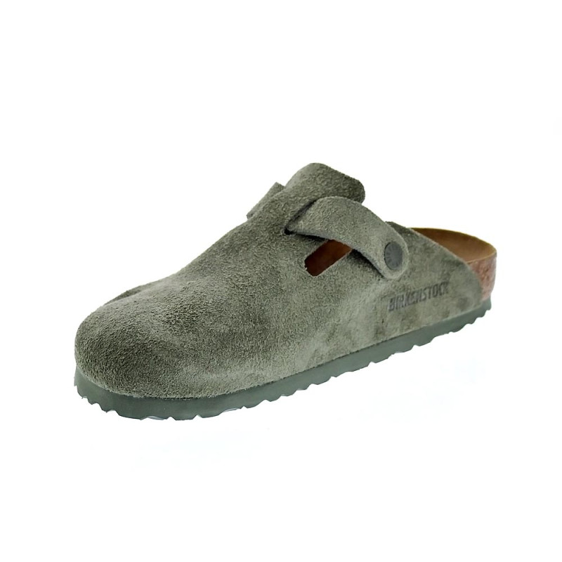 Zuecos Birkenstock zapatos Mujer modelo Thyme Verde 