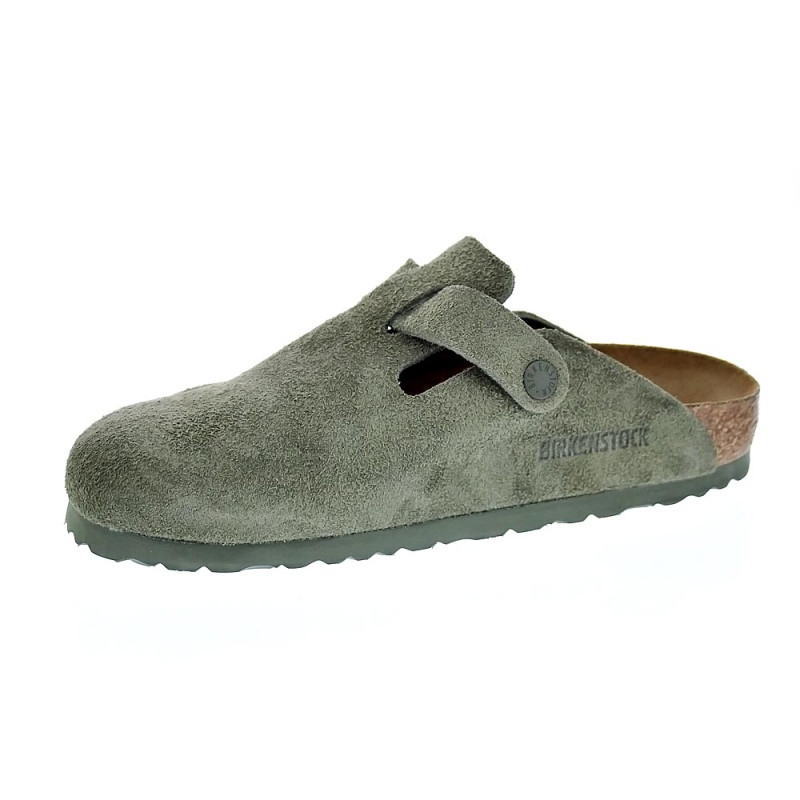 Zuecos Birkenstock zapatos Mujer modelo Thyme Verde 