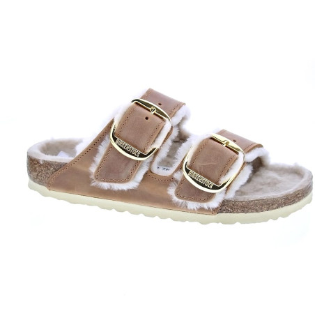 Sandalias Birkenstock zapatos Mujer modelo Arizona Big Buckle Marrón 