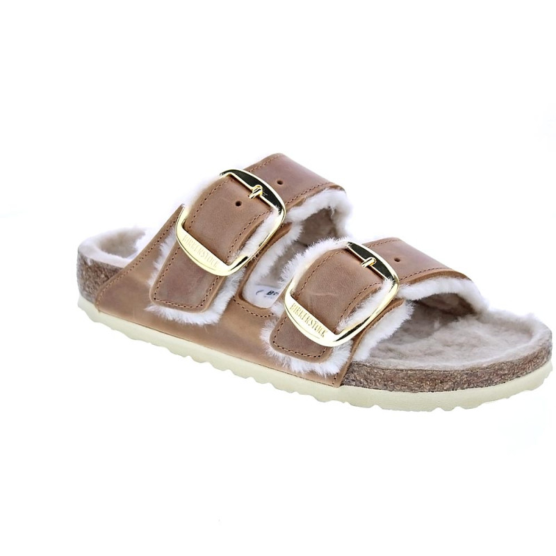 Sandalias Birkenstock zapatos Mujer modelo Arizona Big Buckle Marrón 