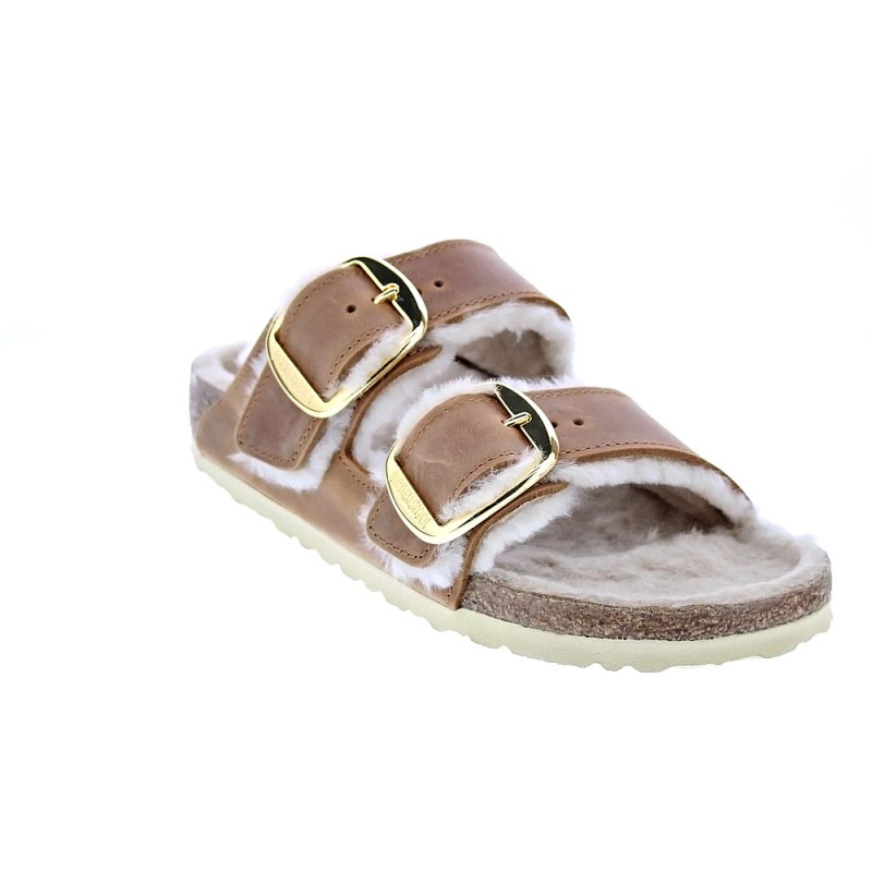Sandalias Birkenstock zapatos Mujer modelo Arizona Big Buckle Marrón 