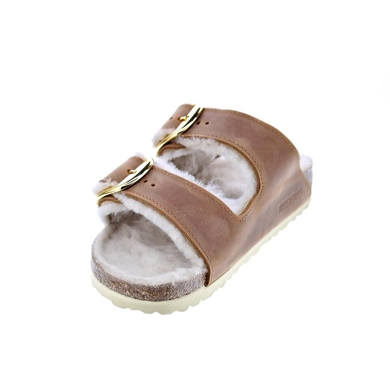 Sandalias Birkenstock zapatos Mujer modelo Arizona Big Buckle Marrón 