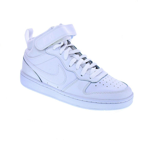Zapatillas botas Nike zapatos Niño modelo Court Borought Women Blanco 
