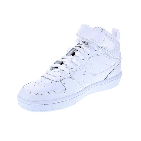 Zapatillas botas Nike zapatos Niño modelo Court Borought Women Blanco 