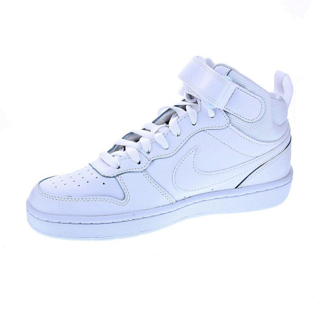 Zapatillas botas Nike zapatos Niño modelo Court Borought Women Blanco 