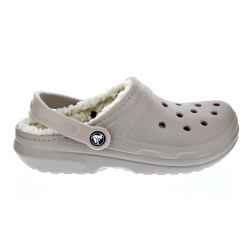 Zuecos Crocs zapatos Mujer modelo Classic Lined Marrón 